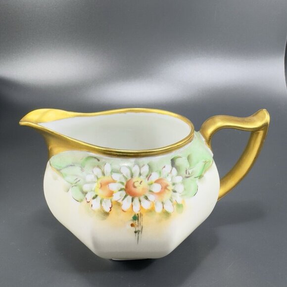 Vintage 1920s Z S & C Bavaria Fine Porcelain Small Pitcher Creamer Hand Painted - Picture 10 of 12